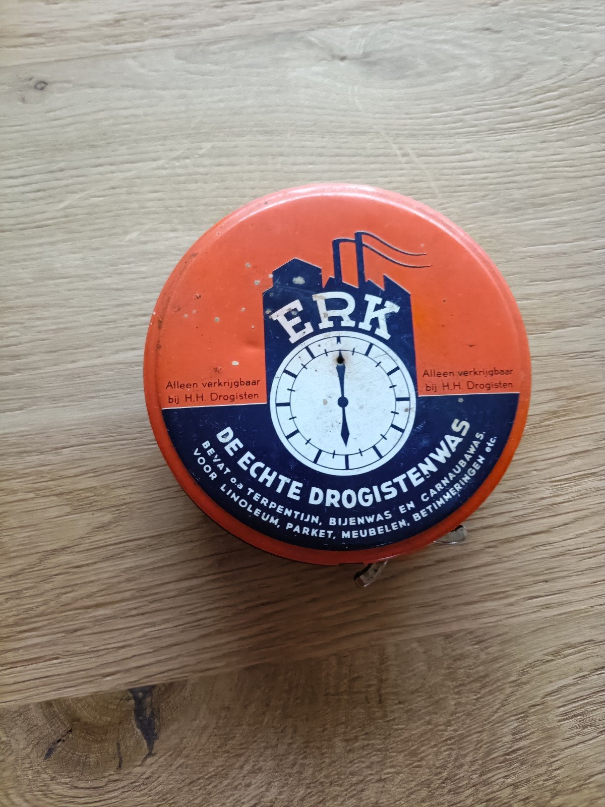 VINTAGE BLIKJE BOENWAS, Verzamelen, Blikken, Gebruikt, Overige, Ophalen of Verzenden