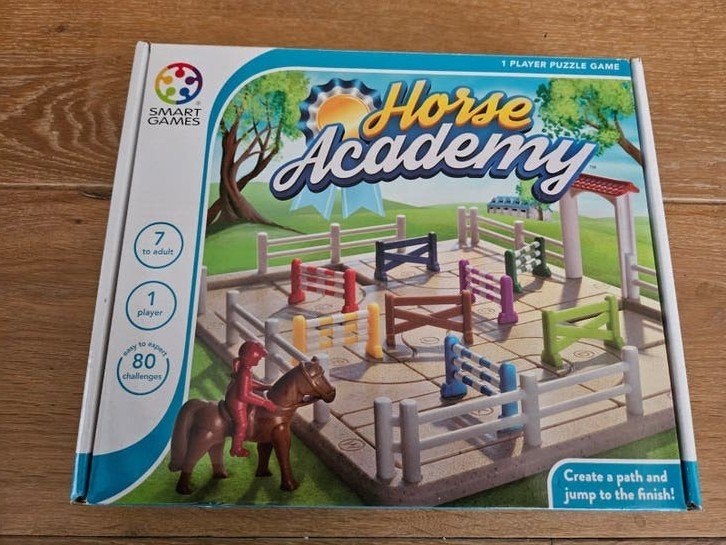 SmartGames Horse Academy - Logisch Puzzelspel, Ophalen of Verzenden, Zo goed als nieuw, Puzzelen