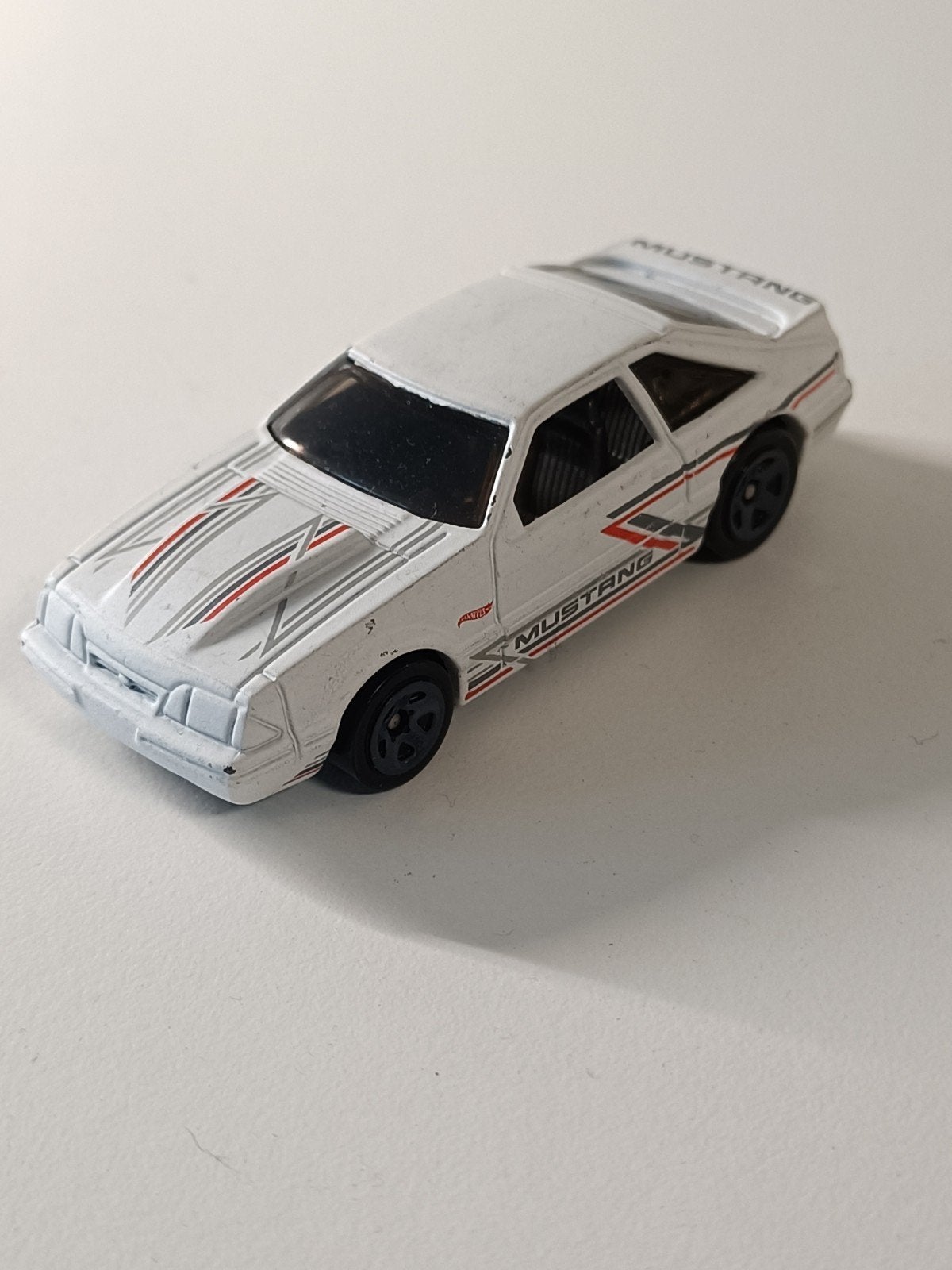 Hot Wheels Ford Mustang Foxbody - Wit, Ophalen of Verzenden, Gebruikt, Auto