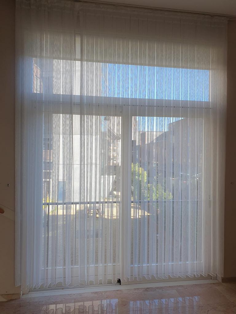 Luxe vitrage gordijnen 420x320cm, Ophalen of Verzenden, Zo goed als nieuw, Wit, 200 cm of meer