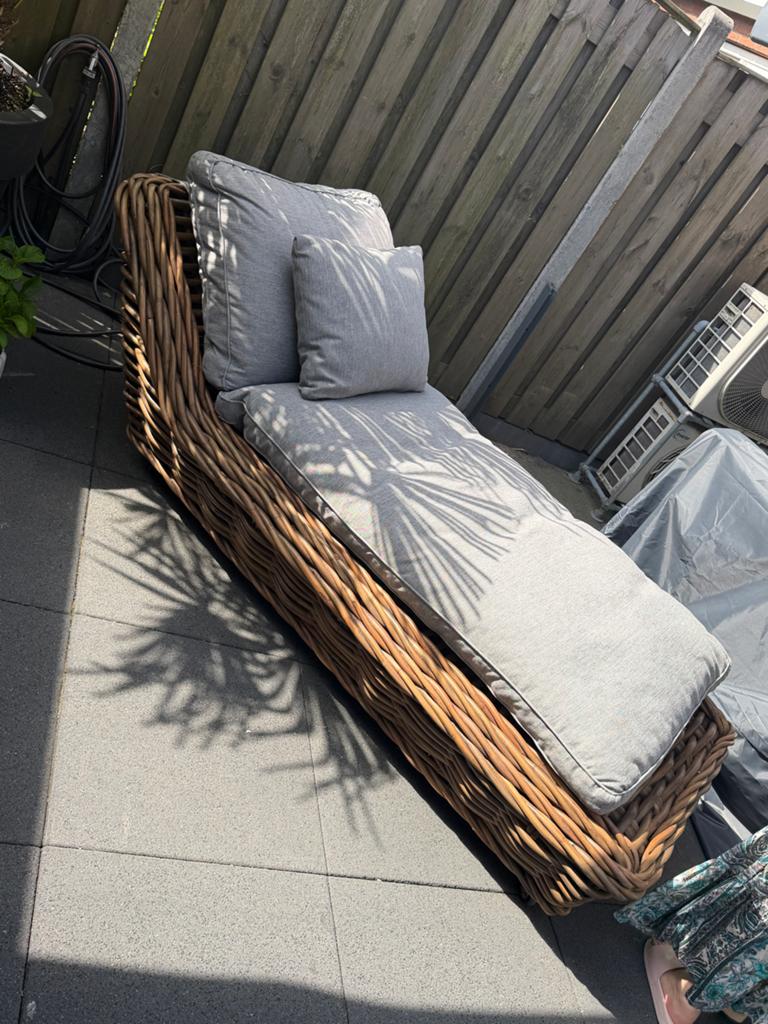 AVH Outdoor ligbed Sumatra met kussens, Ophalen, Gebruikt, Wicker