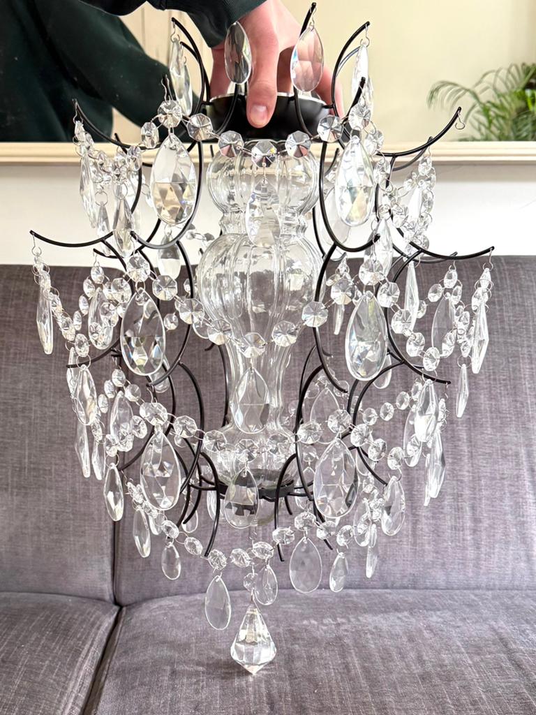 Nieuwe IKEA KRISTALLER kroonluchter, Huis en Inrichting, Ophalen of Verzenden, Nieuw, Glas