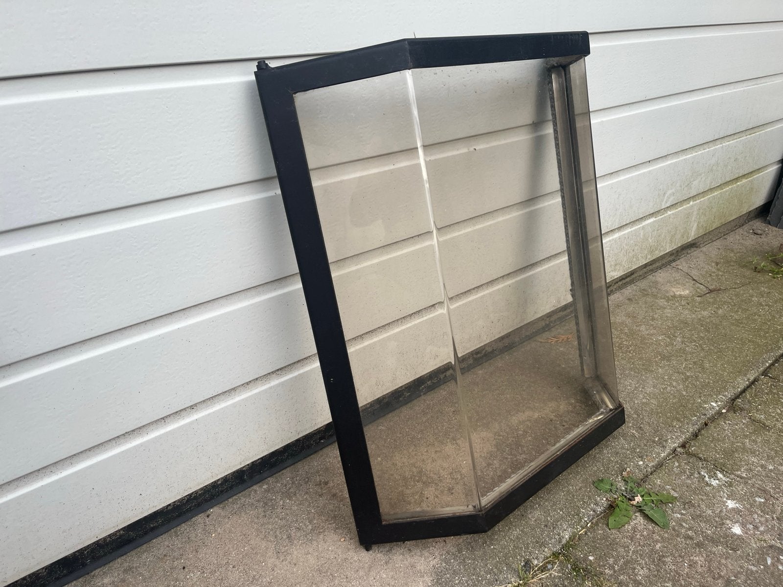 Gebogen glasplaat voor haard of vitrine, Ophalen of Verzenden, Gebruikt, Glasplaat, Minder dan 80 cm