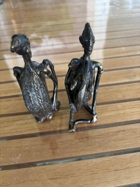 Brons Beeldjes 2 stuks, Ophalen of Verzenden