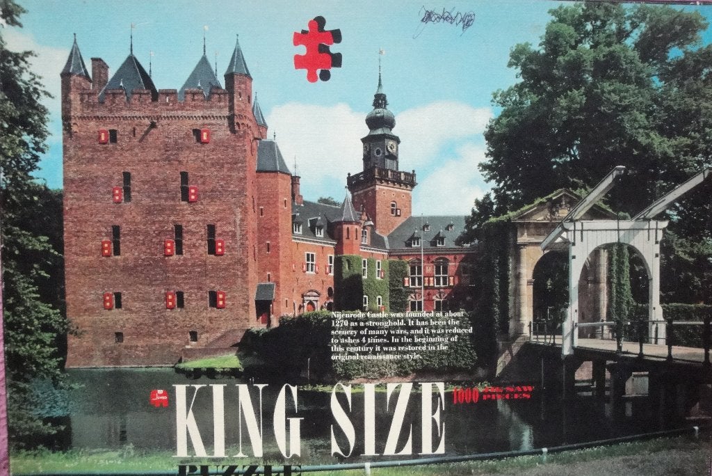 JUMBO KING SIZE FULLY INTERLOCKING PUZZLE 1.000st. 2,50euro, Ophalen of Verzenden, 500 t/m 1500 stukjes, Gebruikt, Legpuzzel