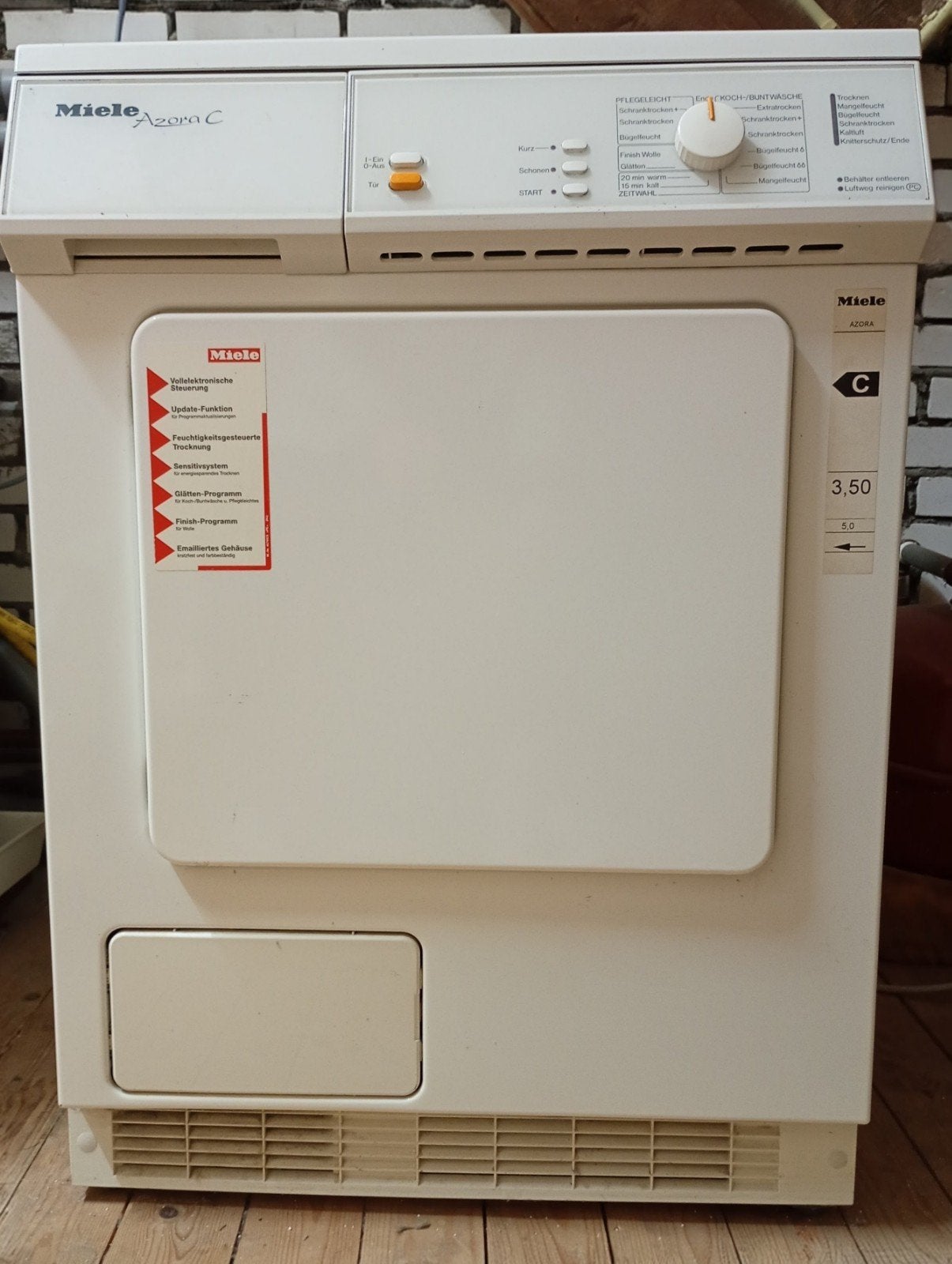 Defecte Miele droger, Witgoed en Apparatuur, Wasdrogers, Ophalen, Condens, 85 tot 90 cm