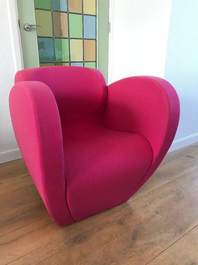 4 Roze Moroso Big 10 (Ten) design tulp fauteuil stoel, Ophalen, Nvt, Stof, Nvt