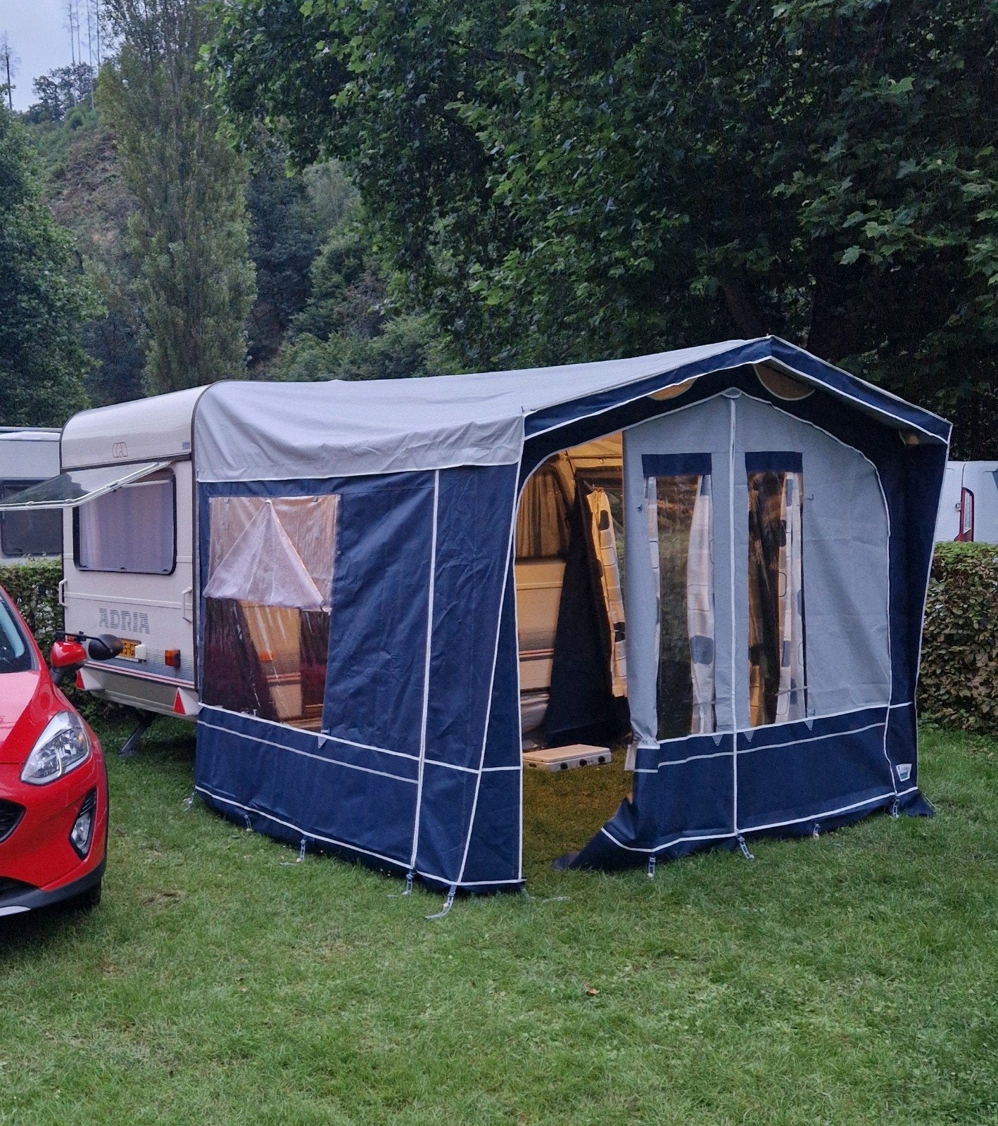 Kleine voortent, Ophalen, Tot en met 4