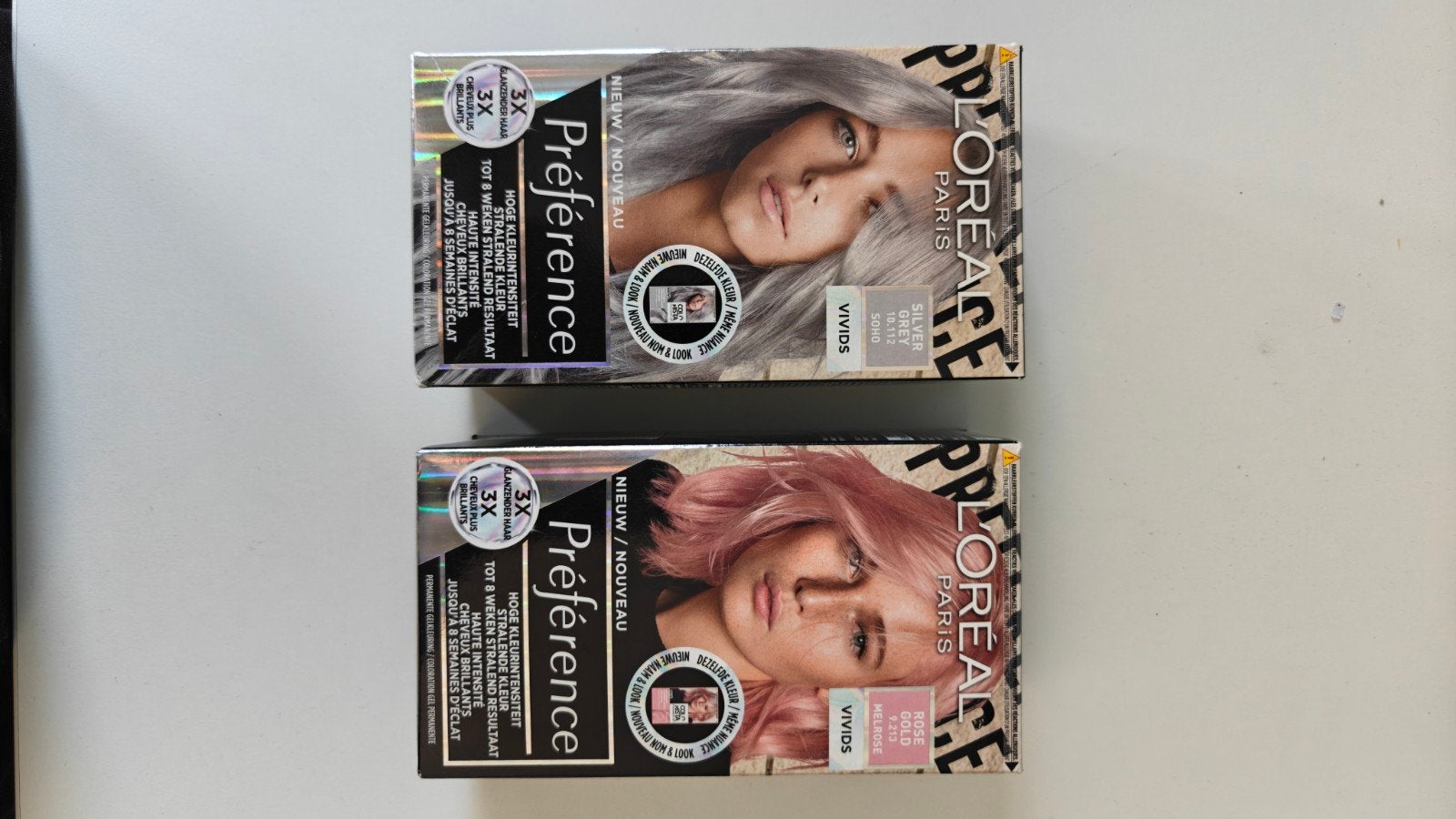 2x L'Oréal Préférence Haarverf - Roze & Zilver (Nieuw), Sieraden, Tassen en Uiterlijk, Uiterlijk | Haarverzorging, Ophalen of Verzenden