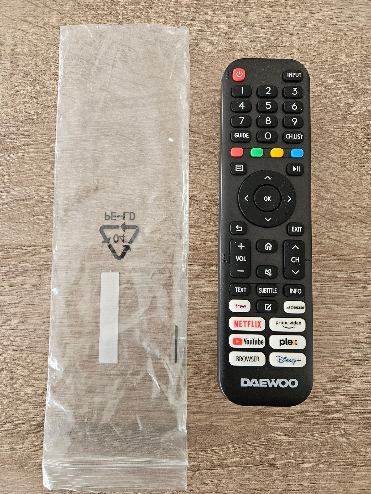 Nieuwe Daewoo Smart TV Afstandsbediening, Ophalen of Verzenden, Nieuw
