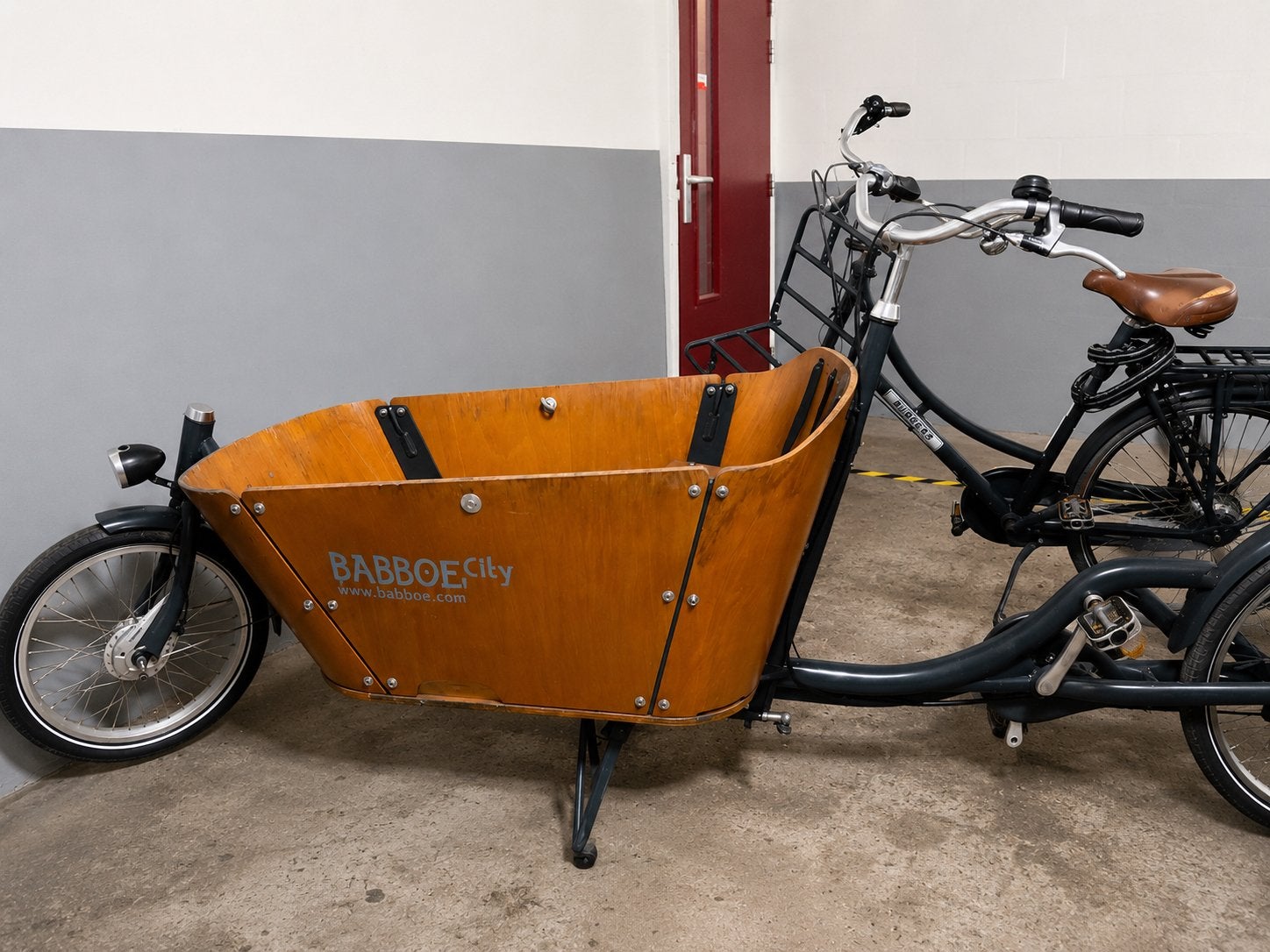 Babboe City bakfiets - Zeer goede staat, Fietsen en Brommers, Fietsen | Bakfietsen, Zo goed als nieuw, 2 kinderen, Trommelrem