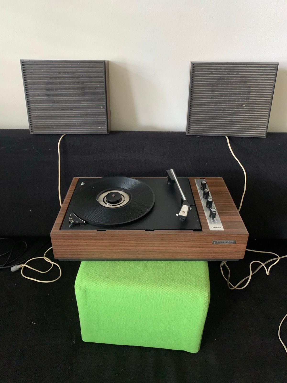 Vintage Bruns RSP 8 ST Stereo Platenspeler (ca. 1970), Ophalen of Verzenden, Gebruikt, Platenspeler, Overige merken