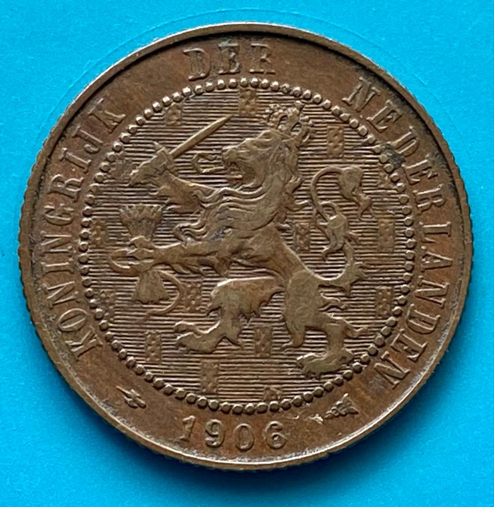2 1/2 Cent 1906., Ophalen of Verzenden, Koningin Wilhelmina, Overige waardes, Losse munt