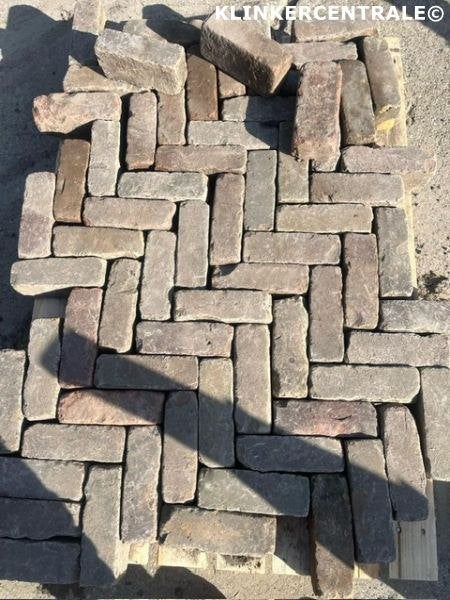 395m2 brons rood paars gemêleerd gebakken klinkers dikform., Bij dit gebruikte product niet meer te achterhalen., Gebruikt, Verzenden