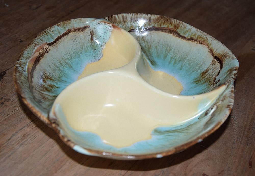 *~* Keramisch art deco schaaltje *~* Vintage drip glaze, Antiek en Kunst, Ophalen of Verzenden