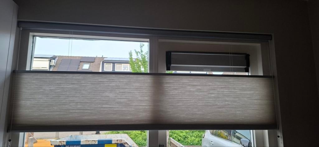 Lichtgrijze Dupli Gordijnen - Perfecte Staat, Ophalen, Zo goed als nieuw, Grijs
