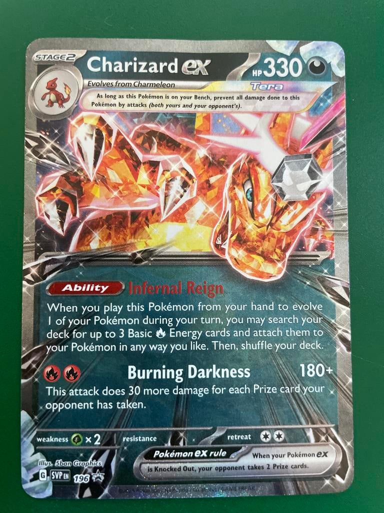 Pokémon Charizard ex 196 Bundle+Charizard GX SM211 | NM, Ophalen of Verzenden, Zo goed als nieuw, Meerdere kaarten, Foil