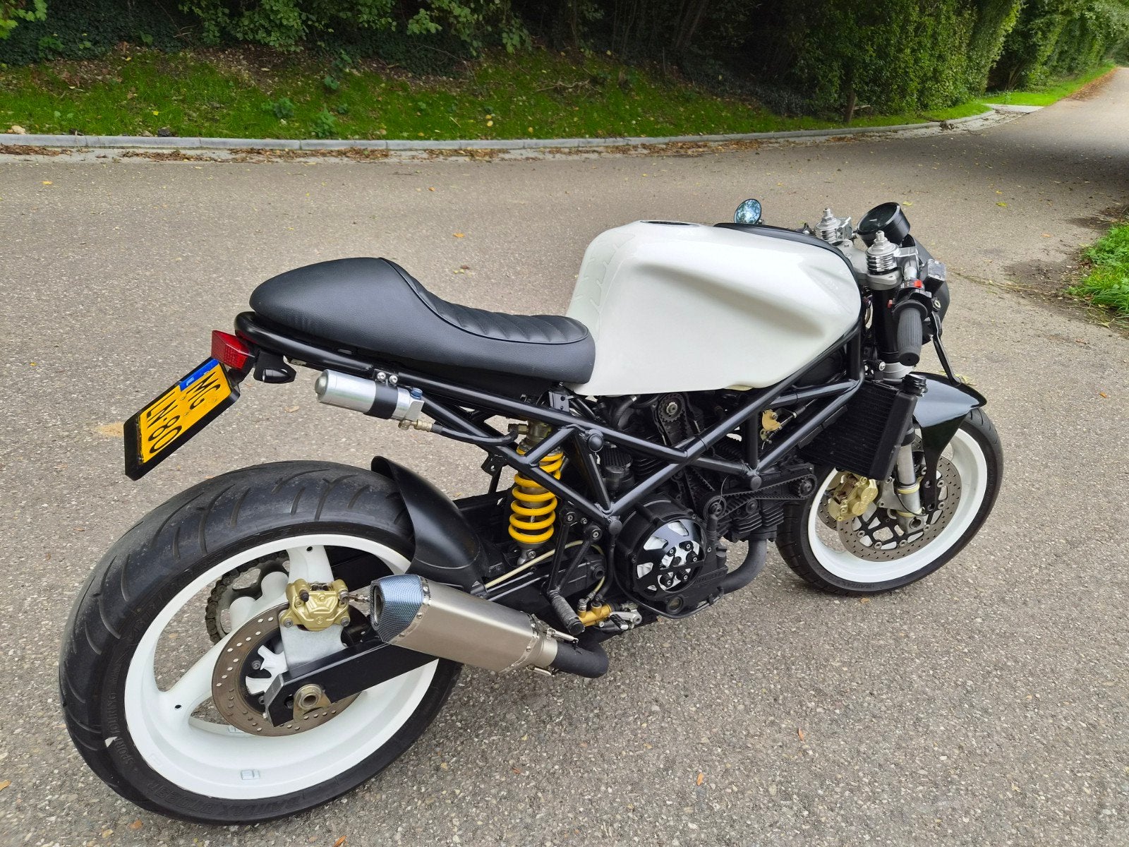Unieke Ducati Caferacer, Motoren, 2 cilinders, Sportuitlaat, Gebruikt, Particulier