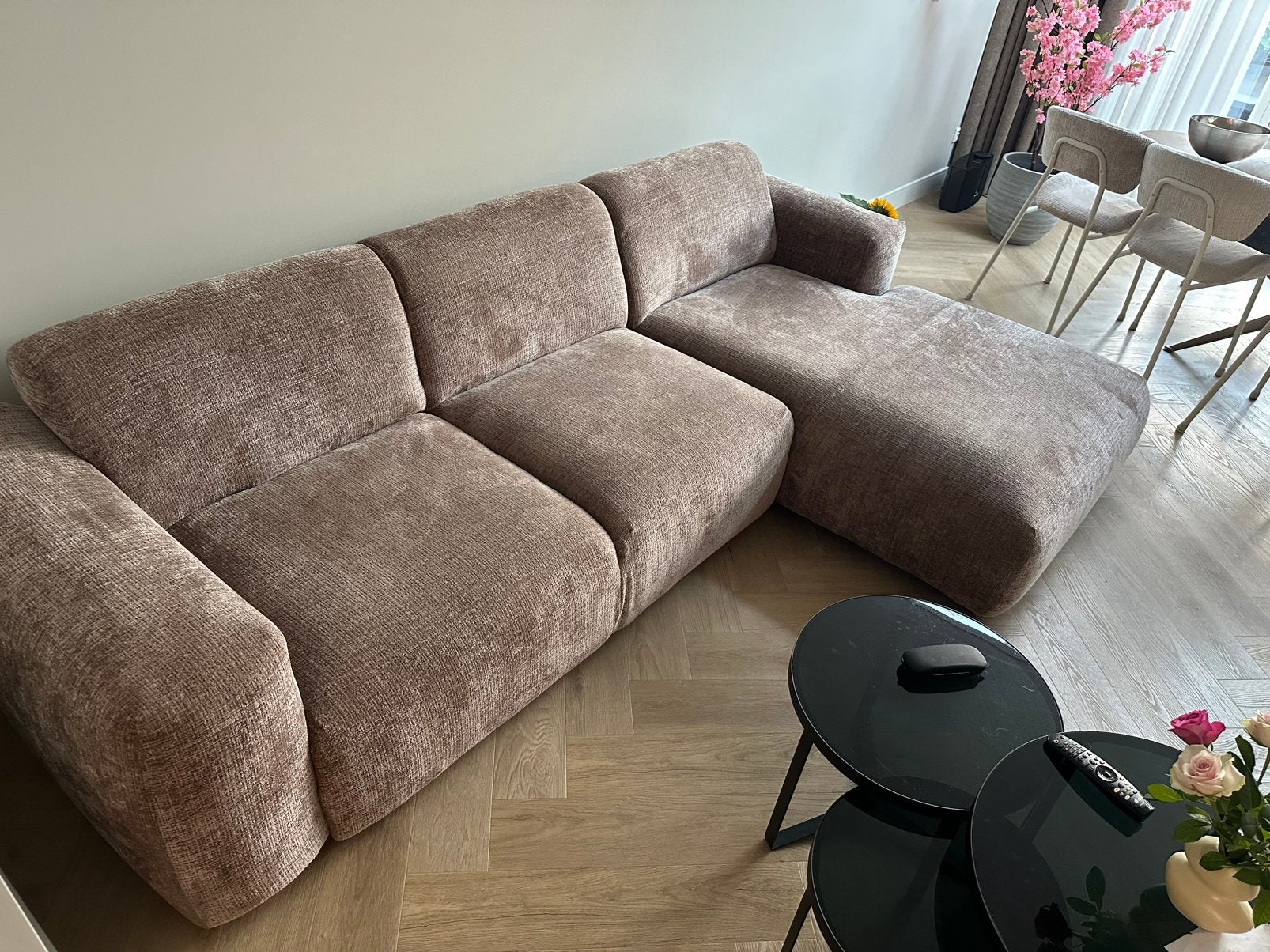 Lounge bankstel van merk Wood 4 maanden oud, Ophalen, Zo goed als nieuw