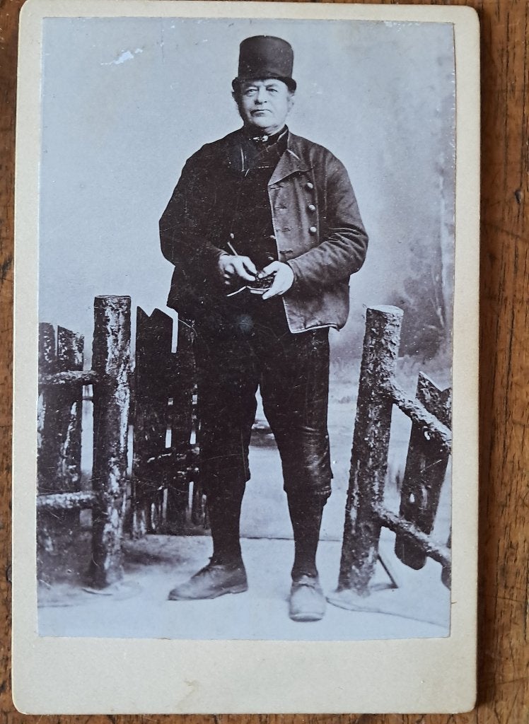 kabinetfoto zeeland Walcheren boer, Verzamelen, Gebruikt, Foto, Klederdracht, Ophalen of Verzenden