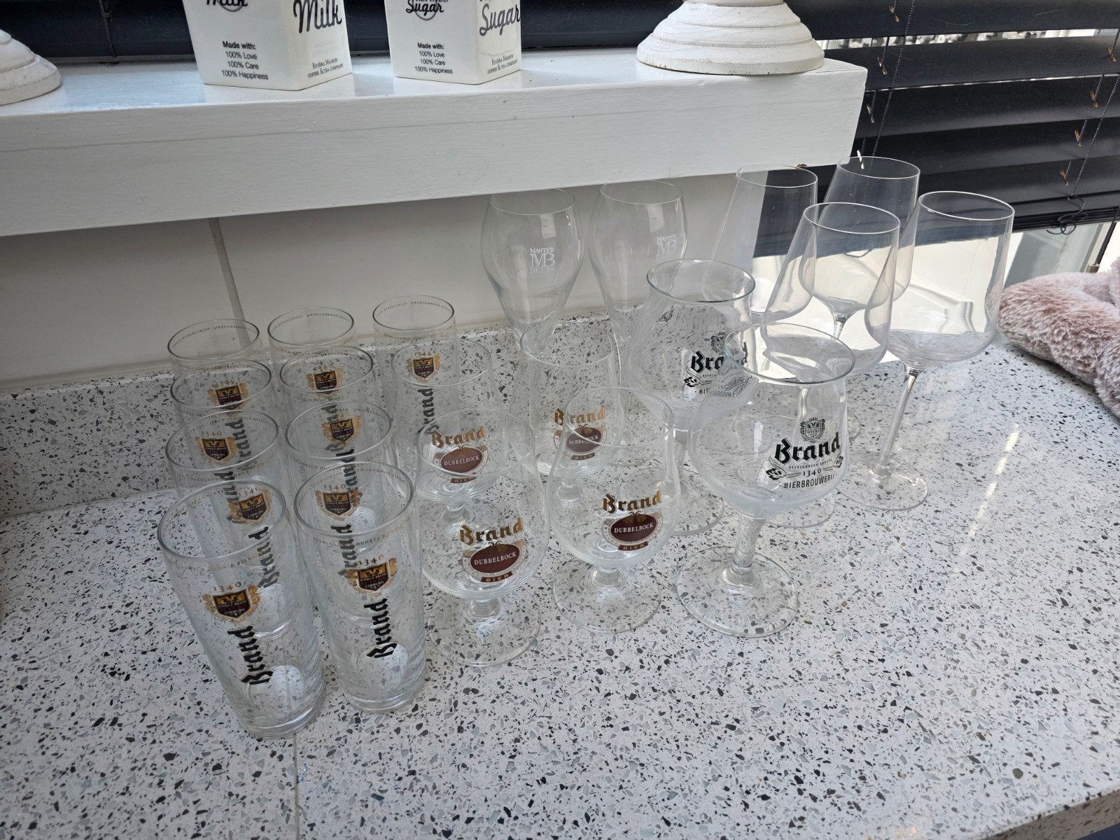 diverse bier en wijnglazen, Ophalen, Glas of Glazen, Overige stijlen, Glas
