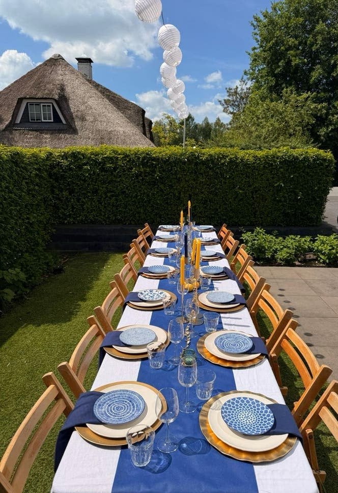 26-delige set voor 21 diner of ander feest, Hobby en Vrije tijd, Feestartikelen, Ophalen, Zo goed als nieuw, Overige typen, Verjaardag