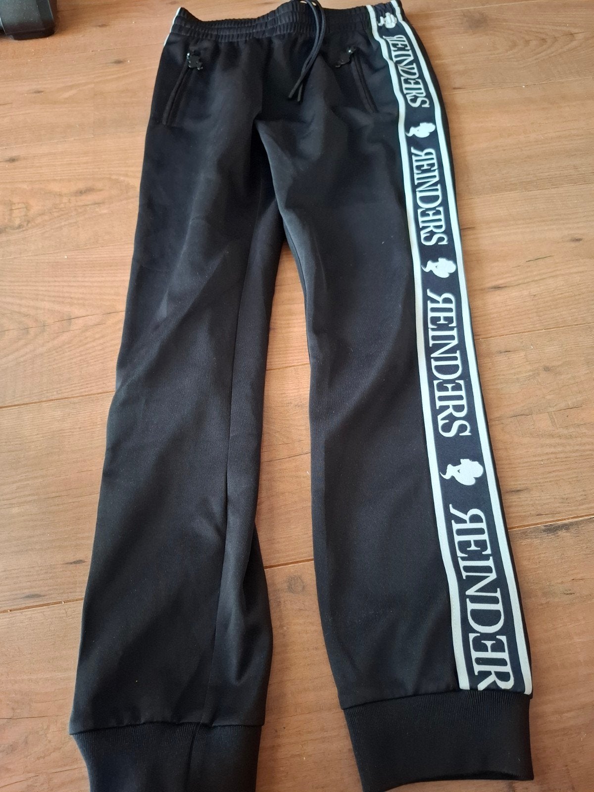 Reinders broek zwart met logo band XS, Reinders, Zwart, Ophalen of Verzenden, Maat 34 (XS) of kleiner