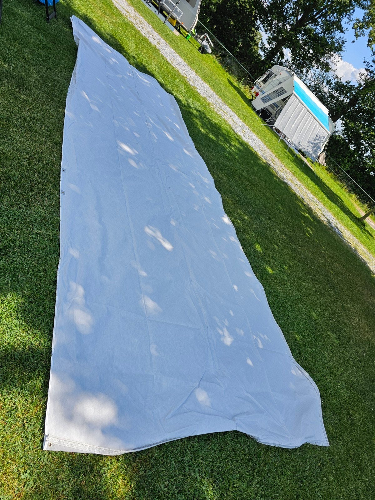 Universele Caravanluifel - Nieuwstaat, Caravans en Kamperen, Voortenten en Luifels, Ophalen, Zo goed als nieuw, Polyester, Overige merken