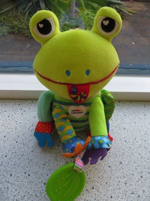 Kikker Jibber Jabber Jake the Frog merk Lamaze Tomy, Ophalen of Verzenden, Zo goed als nieuw, Overige typen, Met geluid