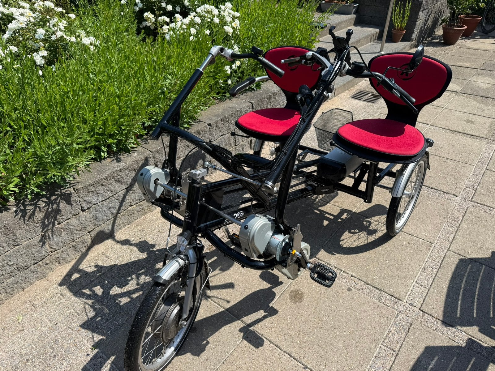 Van Raam Fun2Go electrische duofiets, Ophalen, Gebruikt, Trommelrem