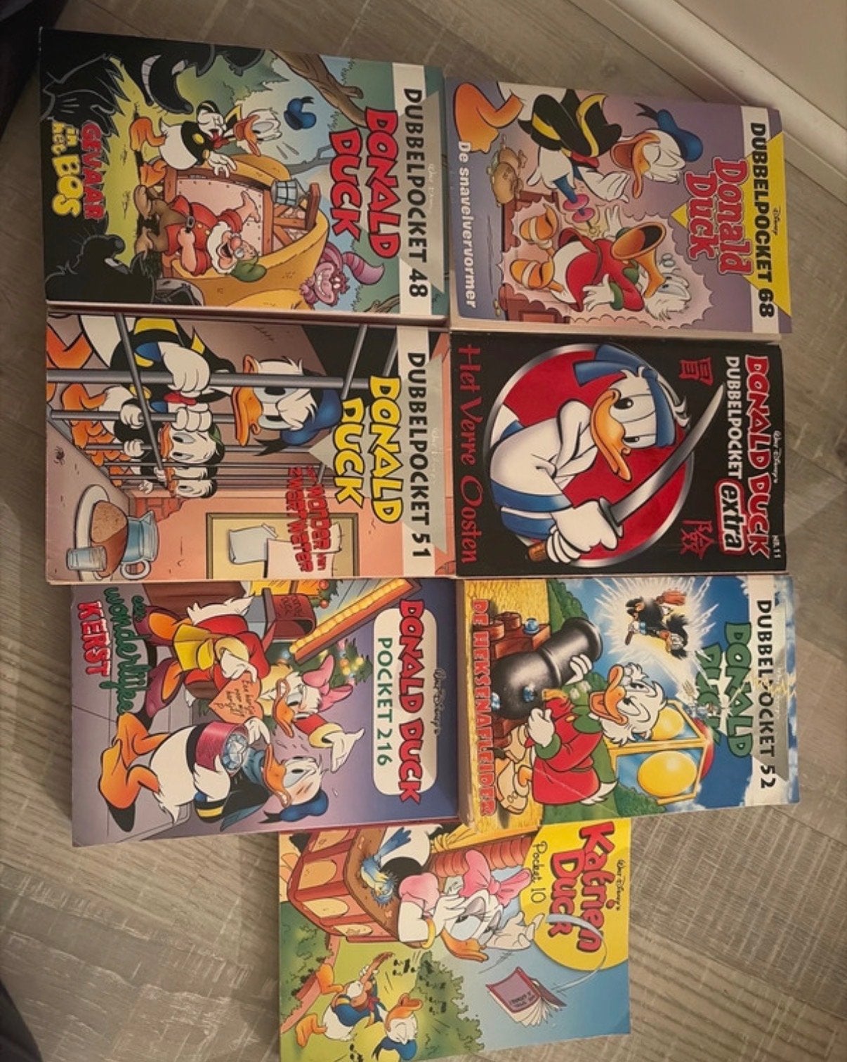 Donald Duck Dubbelpocket en Pocket collectie, Meerdere stripboeken, Ophalen, Gelezen