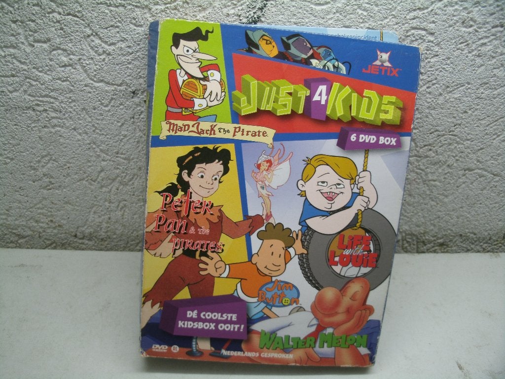 dvd 166k just 4 kids 6 dvd, Cd's en Dvd's, Dvd's | Tekenfilms en Animatie, Alle leeftijden, Ophalen of Verzenden, Zo goed als nieuw