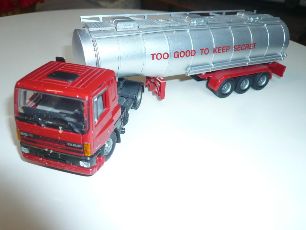 Tekno, Daf tankoplegger, Koopje., Hobby en Vrije tijd, Modelauto's | 1:50, Nieuw, Bus of Vrachtwagen, Tekno, Ophalen of Verzenden