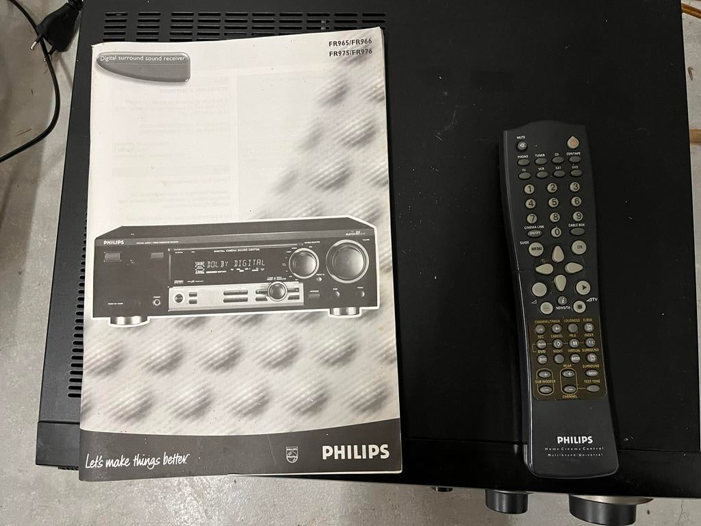 Philips FR975 Digital Audio/Video Surround Receiver, 60 tot 120 watt, Ophalen, Overige merken, Gebruikt