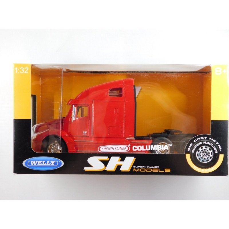 Welly Freightliner Columbia Rood 1:32, Overige merken, Christian@diecastcompany.nl, Voltastraat 51  ⠀ ⠀1446 VB ⠀PURMEREND  ⠀ ⠀Nederland