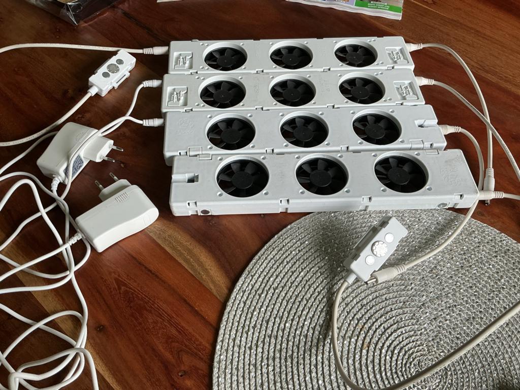 2x Speedcomfort Duo Set Radiatorventilatoren, Doe-het-zelf en Verbouw, Verwarming en Radiatoren, Zo goed als nieuw, Overige typen