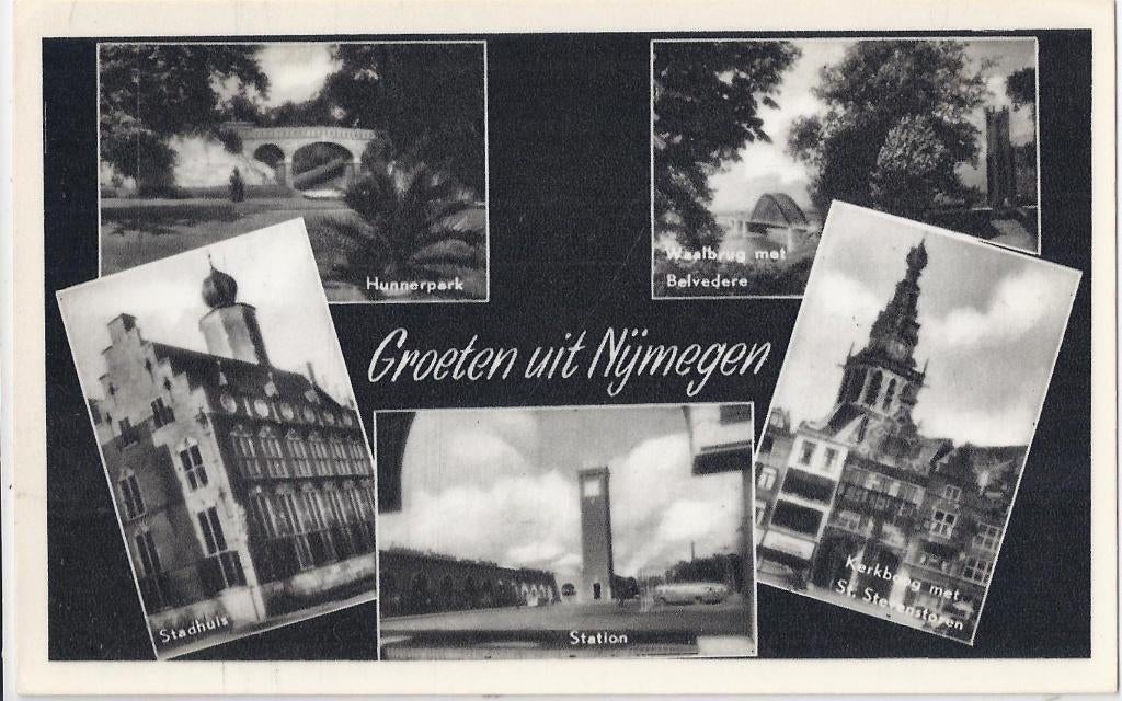 Nijmegen oude ongelopen ansichtkaart ( a2057, Ophalen of Verzenden, 1980 tot heden, Gelopen, Gelderland
