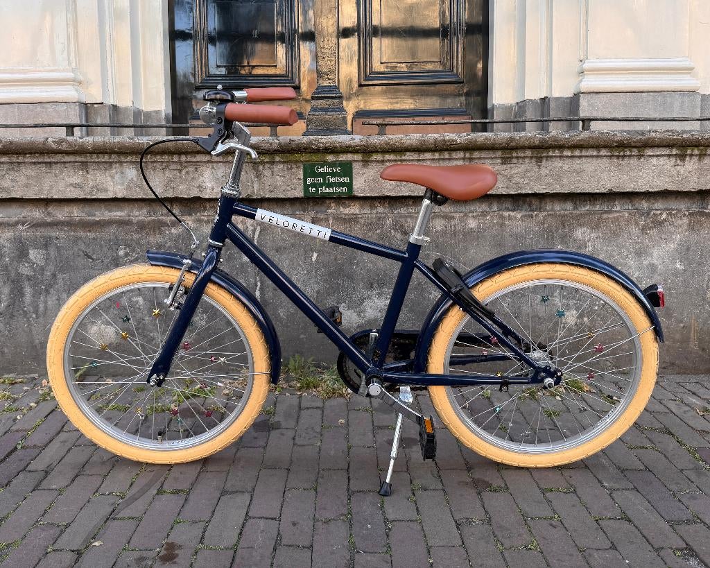 Veloretti Kinderfiets Junior Blue Yonder ZGAN, Ophalen, Terugtraprem, 16 tot 20 inch, Veloretti