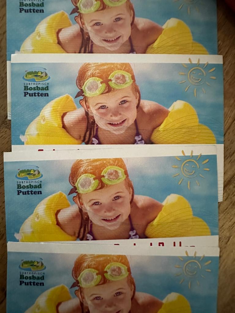 Bosbad putten, Eén persoon, Ticket of Toegangskaart
