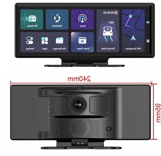 Dashcam voor Auto - 10.26” Touchscreen Dashcam - 4 Camera’s, Corvance B.V., Verzenden, Nieuw, Corvancebol@gmail.com