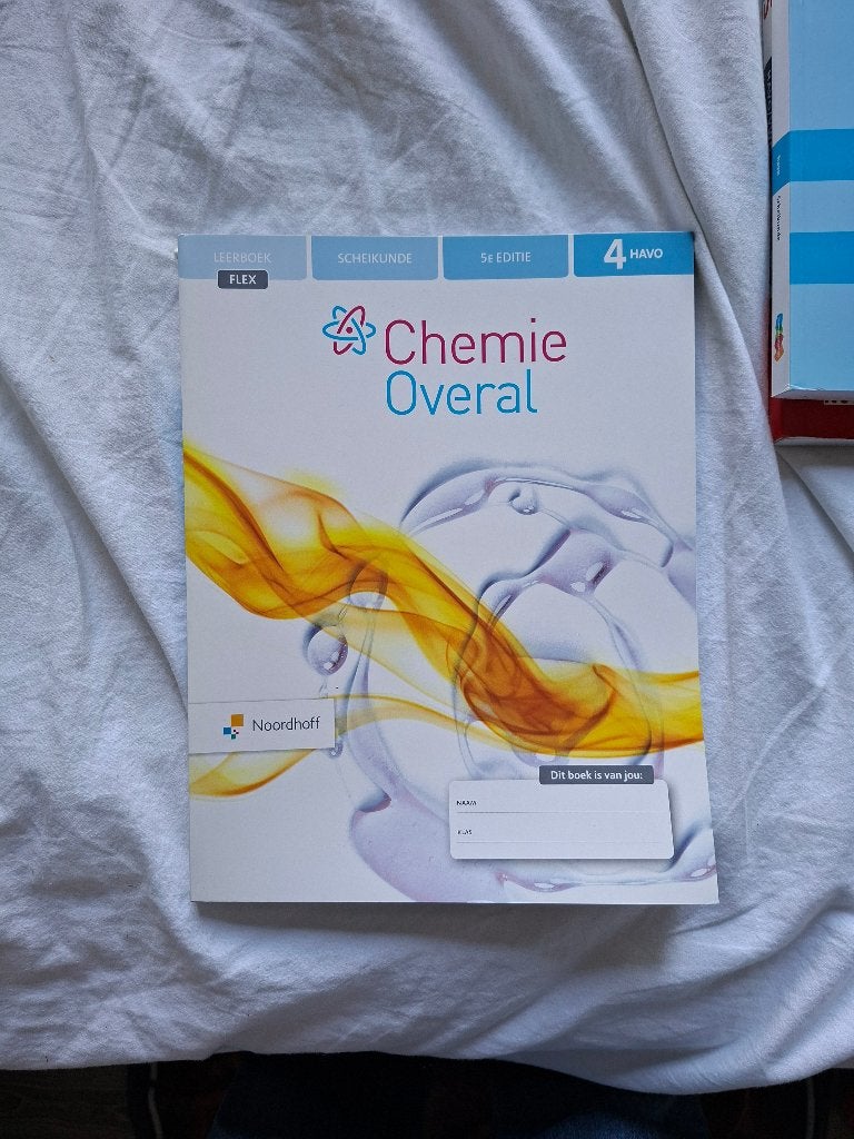Chemie overal Scheikunde Havo 4 boek, Ophalen of Verzenden, Nieuw, Noordhoff Uitgevers, Natuurwetenschap
