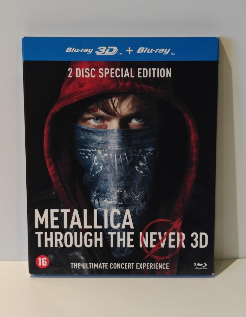 Metallica Through the Never 3D 2D Blu‑ray rock concert live, Cd's en Dvd's, Blu-ray, Ophalen of Verzenden, Zo goed als nieuw, Muziek en Concerten