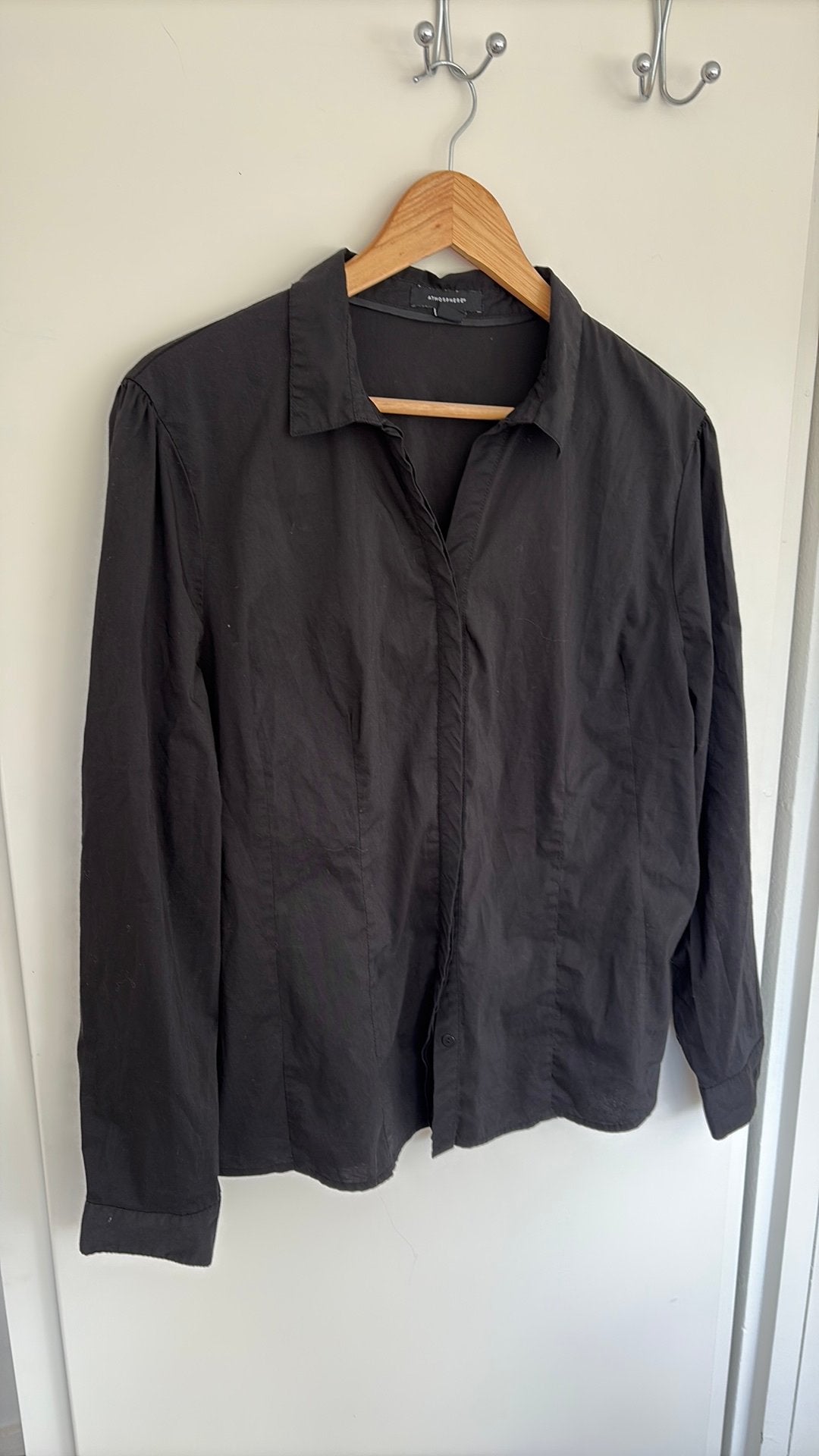 Zwarte blouse van Atmosphere, maat 42/44 (L), Ophalen of Verzenden, Gedragen, Maat 42/44 (L), Zwart