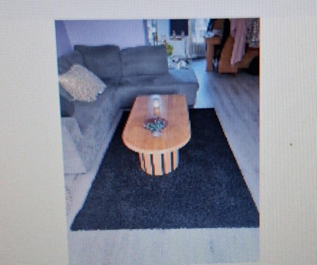 Zwart vloerkleed, zo goed als nieuw, Huis en Inrichting, Stoffering | Tapijten en Kleden, Ophalen, 100 tot 150 cm, Zwart, Zo goed als nieuw