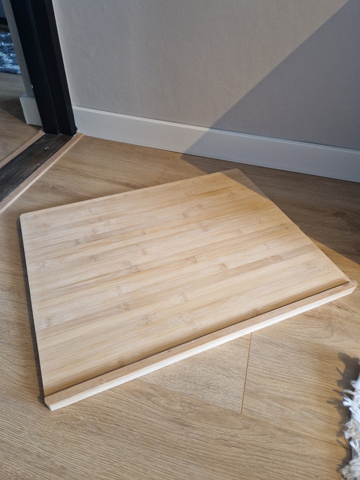 Grote bamboe rolplank / snijplank - ideaal voor de keuken, Ophalen, Gebruikt, Hout, Snij-/serveerplank