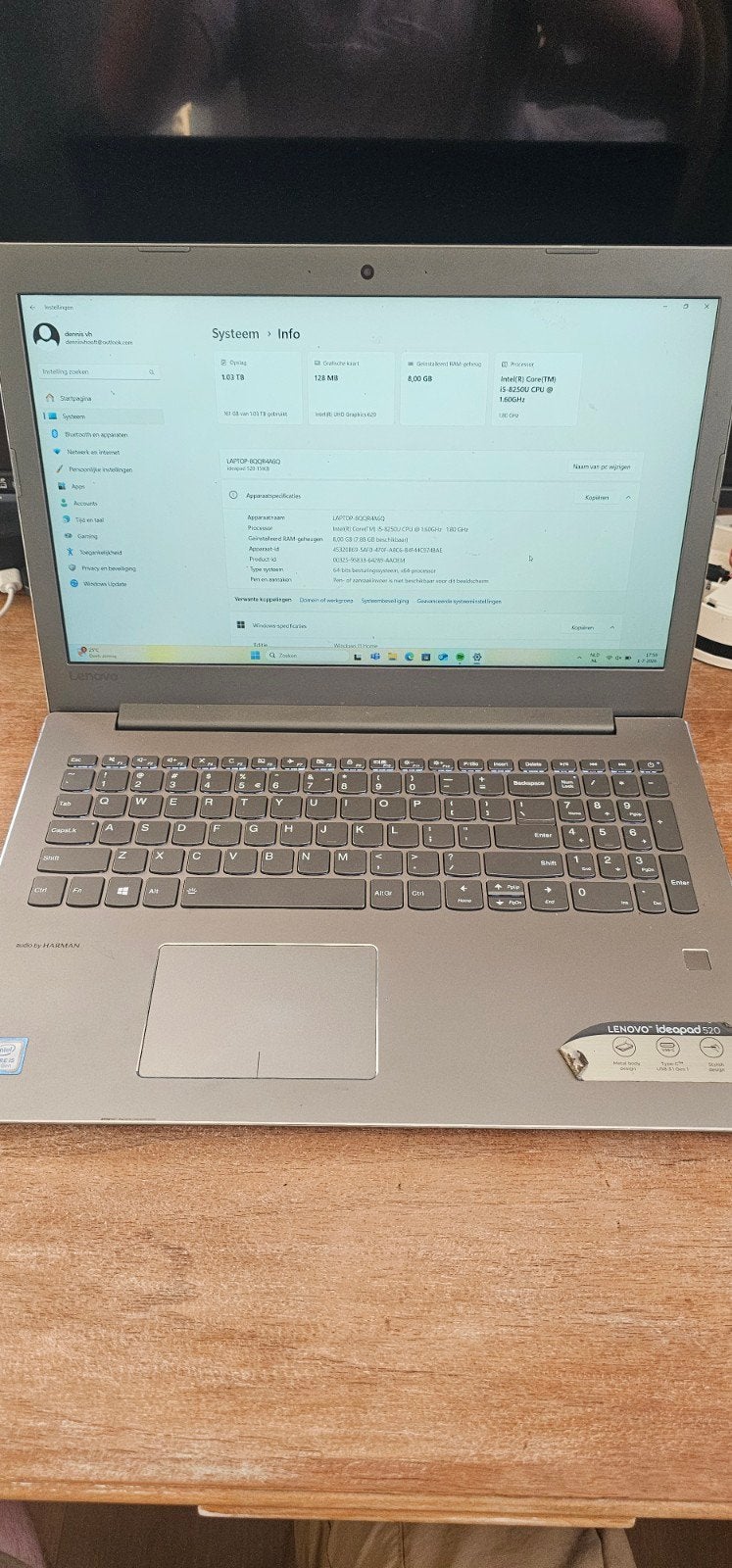 Lenovo IdeaPad 320 - Intel Core i5, 8GB RAM, 1TB HDD, Computers en Software, Windows Laptops, Gebruikt, HDD, 2 tot 3 Ghz, 8 GB