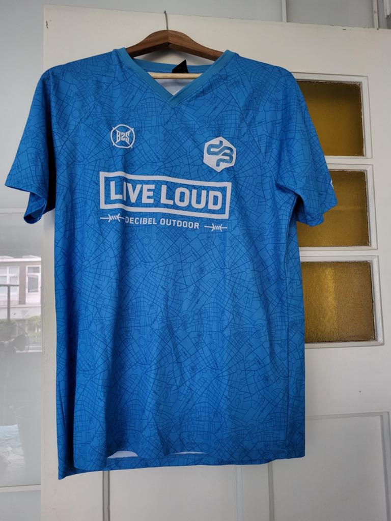 Decibel Outdoor T-shirt Maat L - Live Loud, Maat 52/54 (L), Blauw, Nieuw, Ophalen of Verzenden