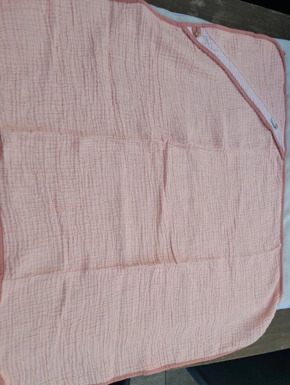 Bébé-Jou Badcape Hydrofiel Roze - Nieuw in verpakking, Kinderen en Baby's, Overige merken, Nieuw, Roze, Wasbaar