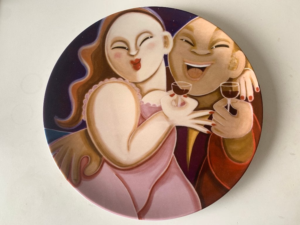 Arty plate Design Lotta Hulthén Montfort (Beachparty), Ophalen, Bord