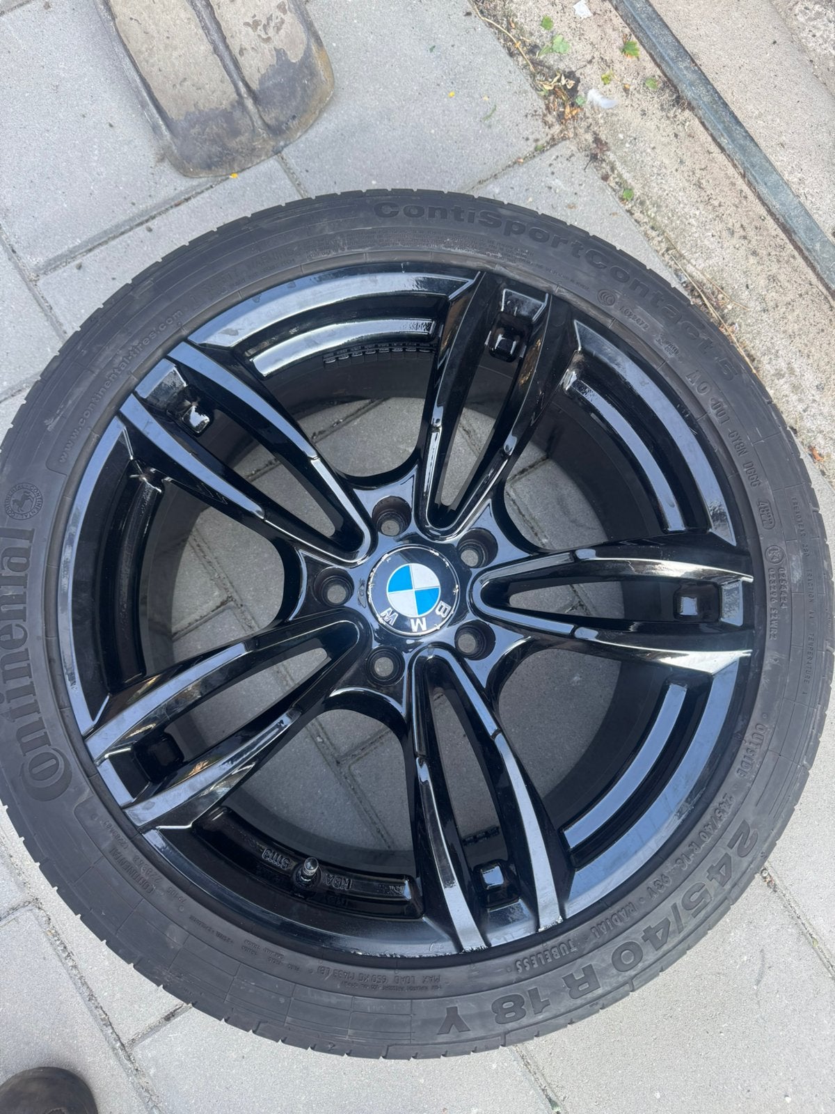 BMW 18 inch velgen met Continental zomerbanden, Auto-onderdelen, Banden en Velgen, 18 inch, Banden en Velgen, Ophalen of Verzenden